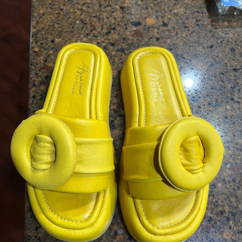 Yellow sandals